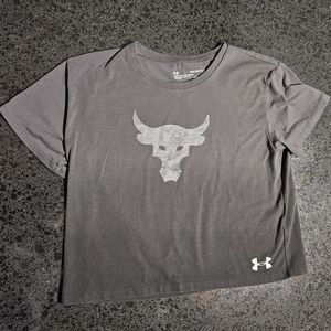 Under Armour The Rock Tee Shirt Girls YLG.